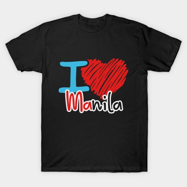 i love manila T-Shirt by ThyShirtProject - Affiliate